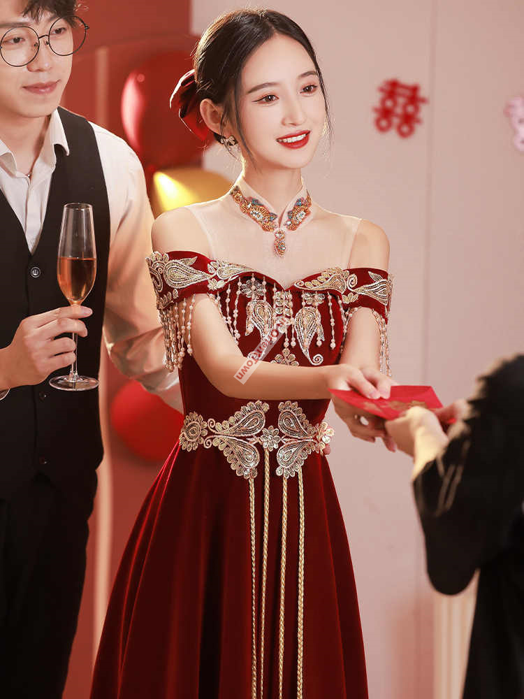 Chinese Style Toast Dress Brid - đánh giá và giá Luxury Lifestyle Girl