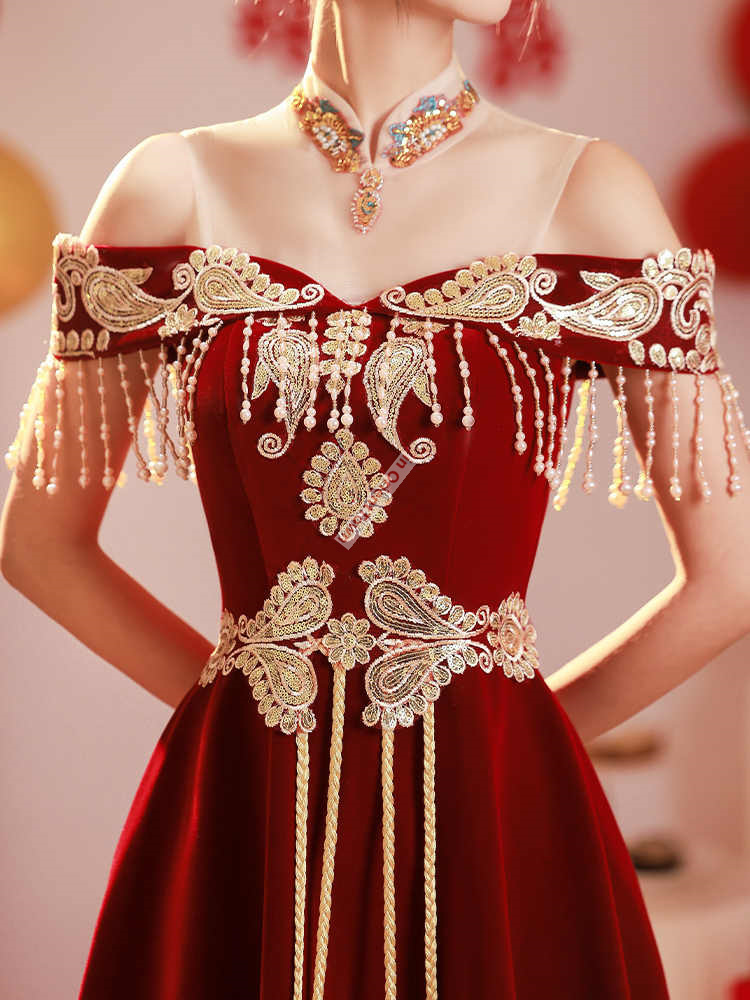 Chinese Style Toast Dress Brid - đánh giá và giá Luxury Lifestyle Girl