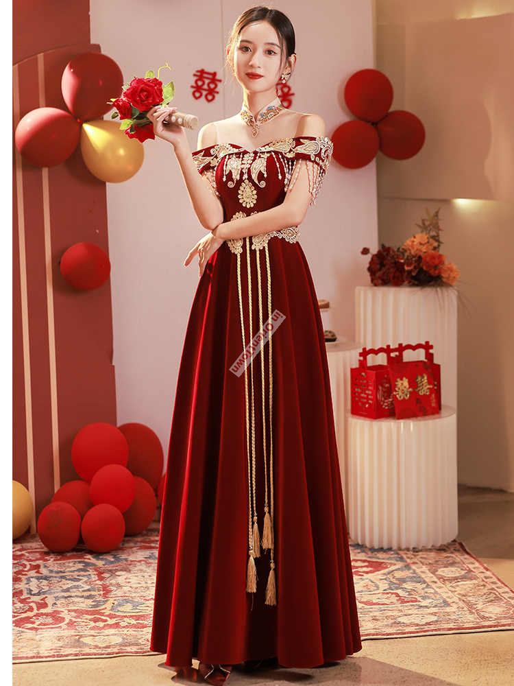 Chinese Style Toast Dress Brid - đánh giá và giá Luxury Lifestyle Girl