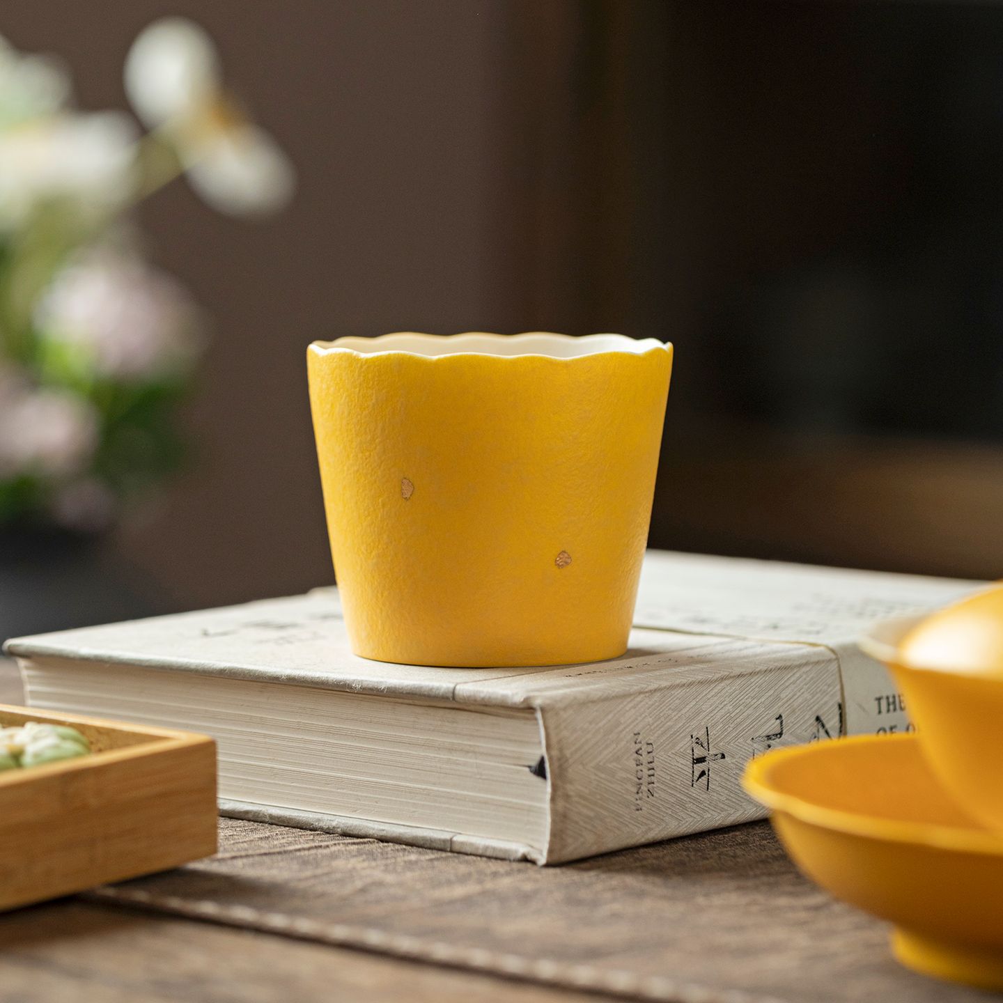 Handmade Lemon Yellow Gold Spe - đánh giá và giá Handmade Ceramic Mug