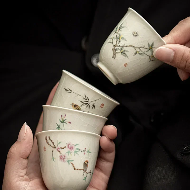 Retro Đá Nứt Gốm Ấm Trà Thiền  - đánh giá và giá Handmade Ceramic Mug