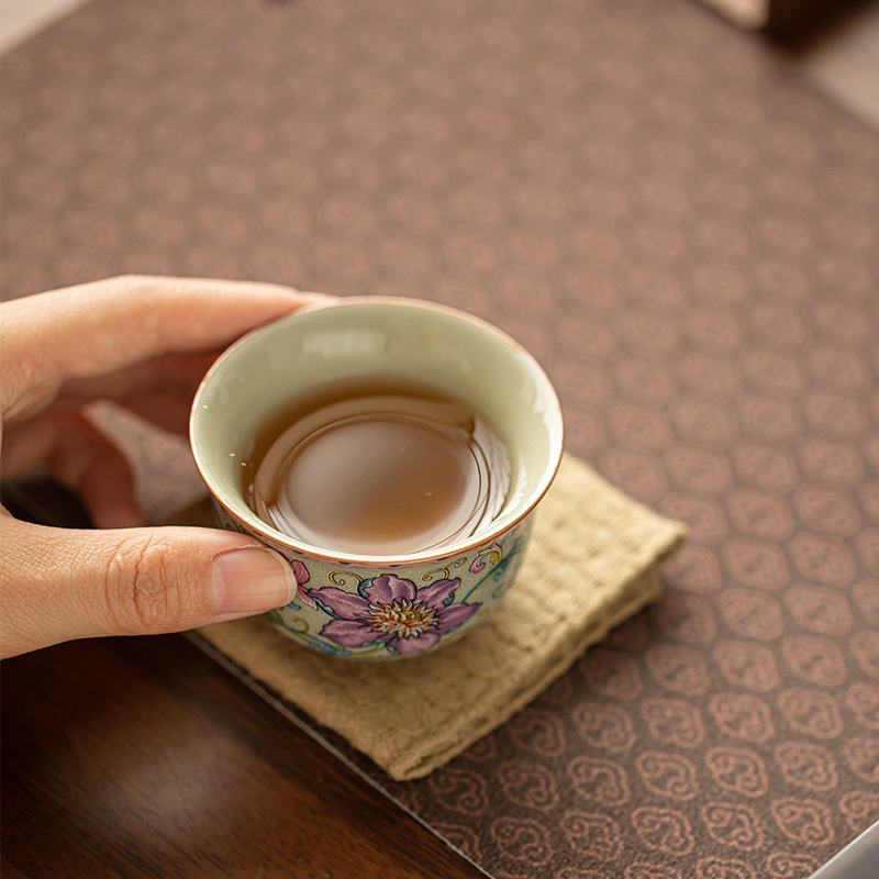 70ml Chinese Enamel Colored Pa - đánh giá và giá Handmade Ceramic Mug