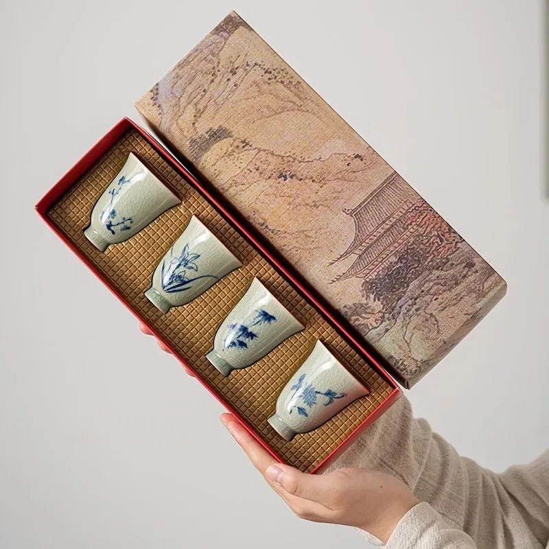 Unique Chinese Four Noble Plan - đánh giá và giá Handmade Ceramic Mug